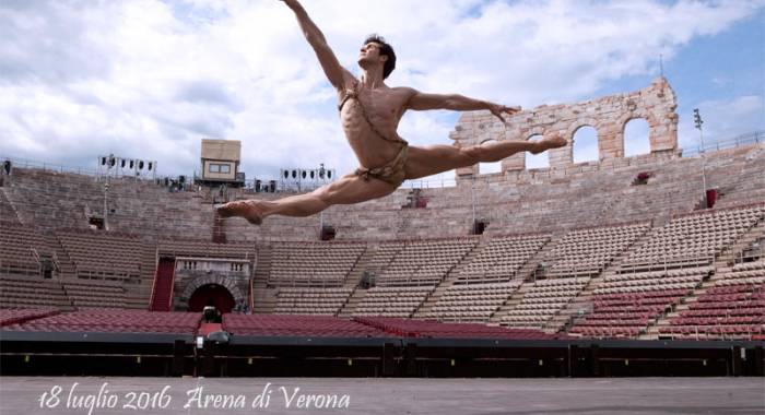 Roberto Bolle returns to the Arena of Verona with the Galà of the dance Roberto Bolle & Friends 2016